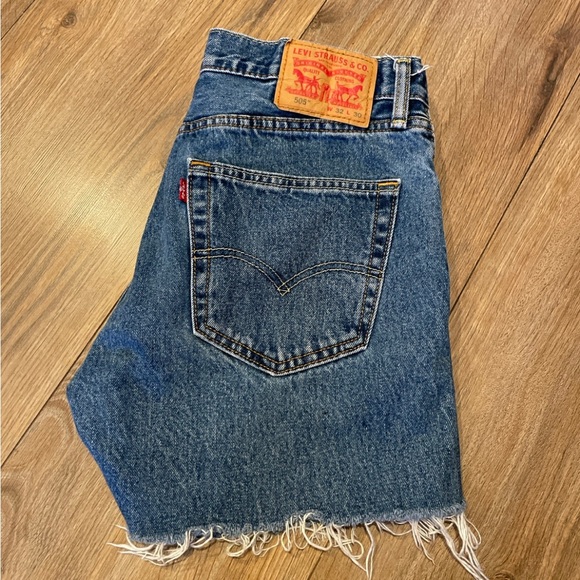 Levi’s 505 distressed jeans short size 32 - Picture 2 of 8